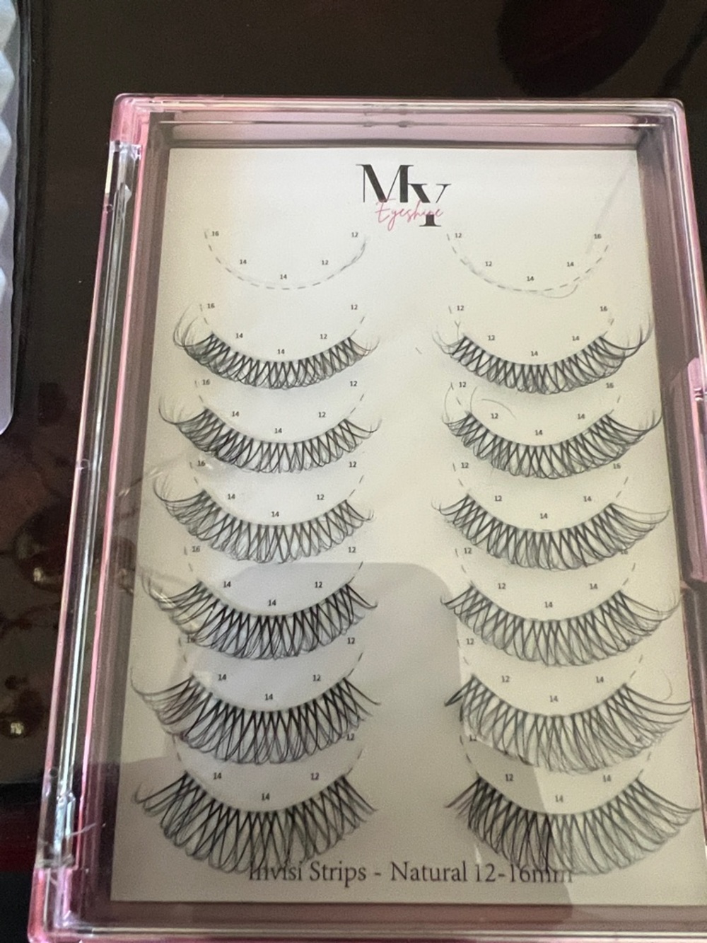 Eyelash Natural Strip Lashes - Black (12-16mm)